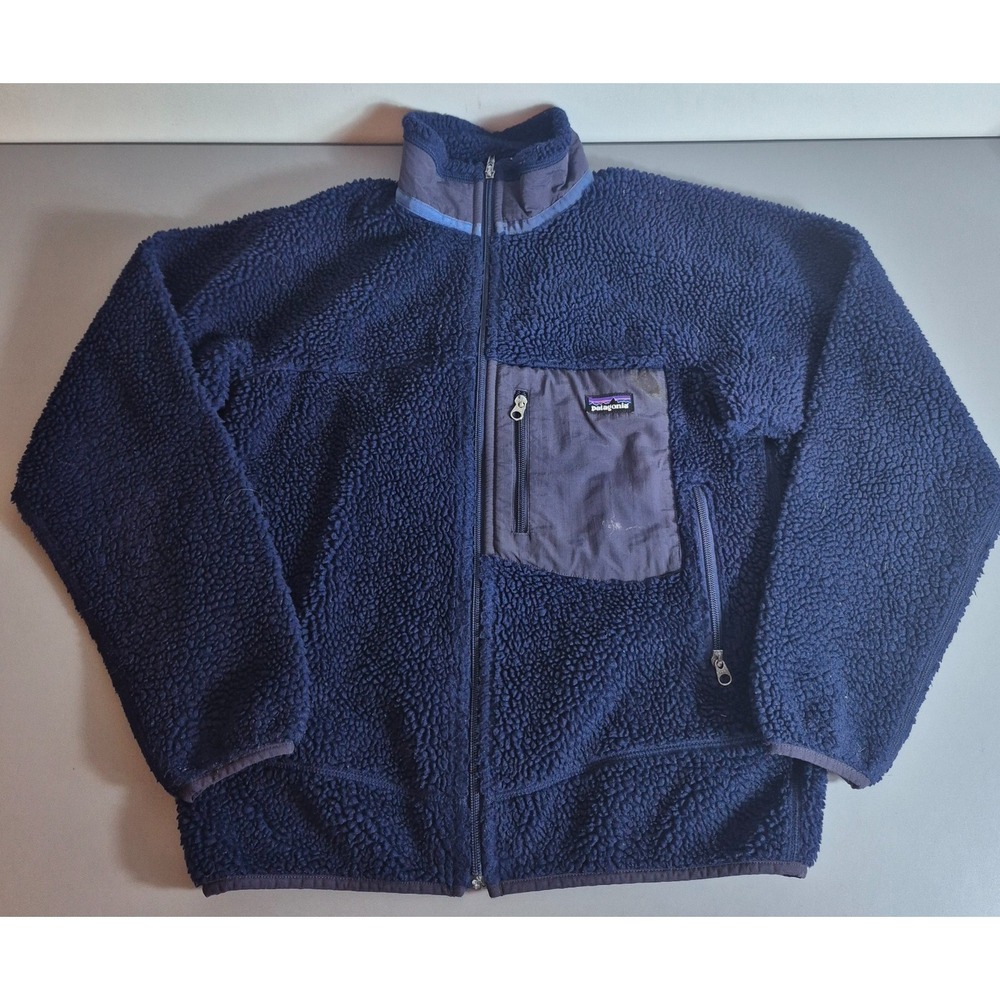 Patagonia Mens Classic Retro-X Fleece Jacket 23055 XL Blue